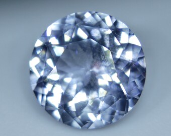 Natural White Sapphire  | Round Cut | 6.85 mm | 1.28 Carat | Unset Sapphire | Unmounted Sapphire | Engagement Ring