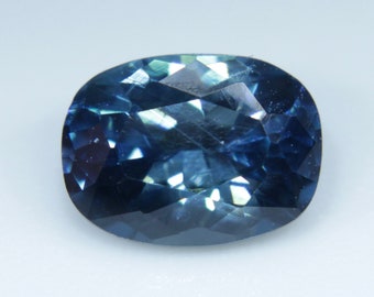 Natural Teal Blue Sapphire | Cushion Cut | 6.53x4.88 mm | 0.88 Carat | Loose Green Blue Sapphire | Engagement Ring | Genuine Sapphire Stones