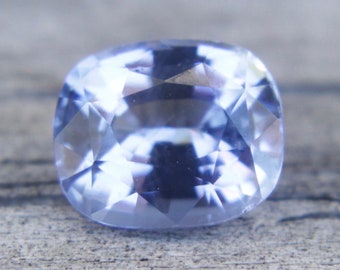 Natural Pale Blue Sapphire | Cushion Cut Cut | 6.67x5.53 mm | 1.35 Carat | Natural Corundum | Loose Sapphire | Engagement Rings | Crystals |