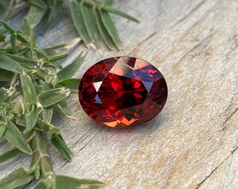 Natural Spessartine Garnet | Loose Garnet | 4.75 Carat | 10.20X8.20 Mm | Oval Cut | Untreated Gemstones | Garnet Ring | Loose Garnet