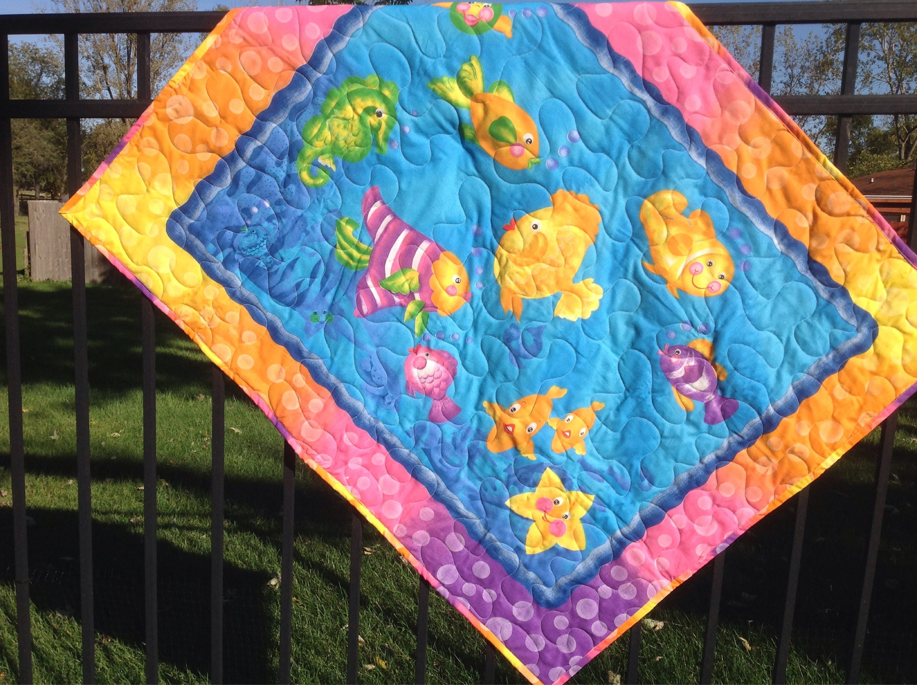 Bubble Fish Quilt Etsy