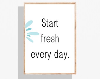 Motivational Bathroom Poster Print | Funny, Minimalist, Modern Bathroom Decor | Digital Download for Home, Toilet, Spa or Guest Bath