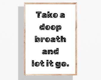 Motivational Bathroom Poster Print | Funny, Minimalist, Modern Bathroom Decor | Digital Download for Home, Toilet, Spa or Guest Bath