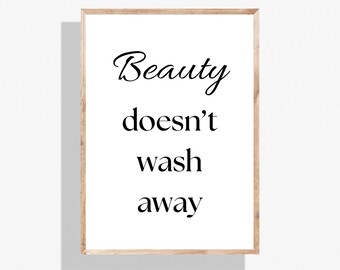 Motivational Bathroom Poster Print | Funny, Minimalist, Modern Bathroom Decor | Digital Download for Home, Toilet, Spa or Guest Bath
