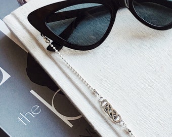 Sunglass Strap | Eye glass chain in Sterling Steel Silver | Sunglass Chain