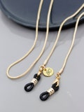 Minimalist Gold Glasses Chain | Thin Gold Plated Sunglasses Strap | Dainty Unisex Eyewear Necklace product logo