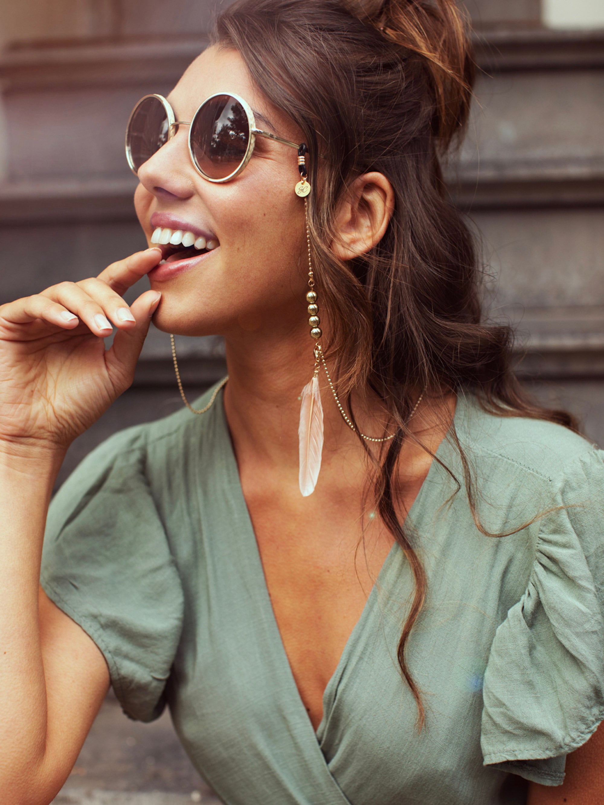 Bohemian Jewelry Gold Glasses Chain Boho Glasses Chain With Etsy