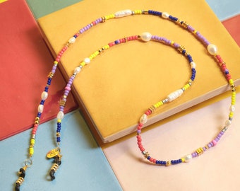 Sunglass strap | Glasses chain SUNNY handmade of colourful beads | multi coloured Jewelry