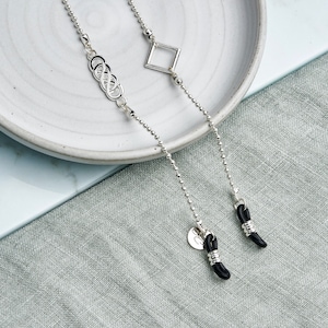 Sunglass Strap | Eye glass chain in Sterling Steel Silver | Sunglass Chain