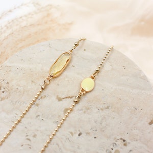 Zonnebril Ketting Zonnebrilhouder in verguld met kristalsteen Brillenriem Gold - Chartreuse