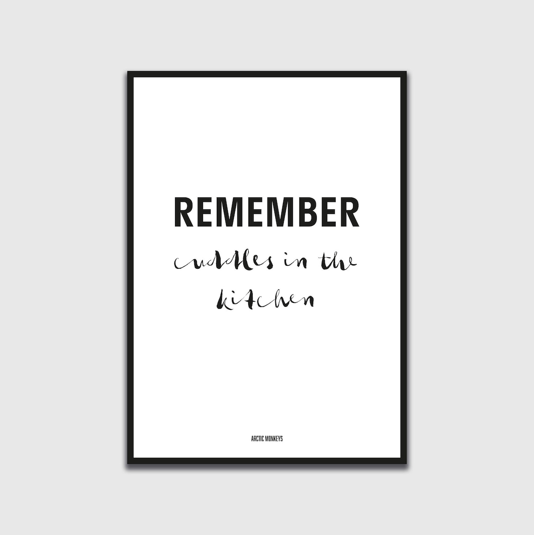 Arctic Monkeys Poster REMEMBER Cuddles in