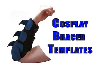 Cosplay Bracers with fins - Template for EVA Foam Superhero Vigilante