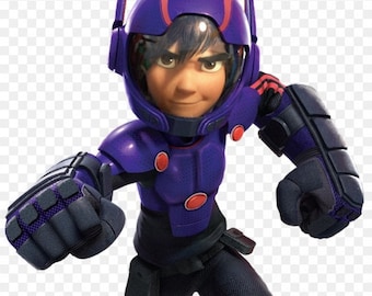 May include: A digitally rendered character in a purple and black armored suit with a helmet. The suit has red accents and circular details. The character has a determined expression, suggesting a superhero or futuristic theme.
