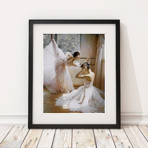 Ballet Ballerina Dance Dancer Girls Art Counted Cross Stitch Pattern - PDF Digital Download