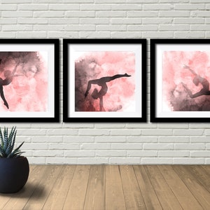 Set of THREE - Gymnastics Gymnast Dance Dancer Counted Cross Stitch Pattern - PDF Digital Download