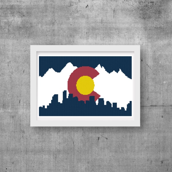 Denver Cross Stitch Etsy