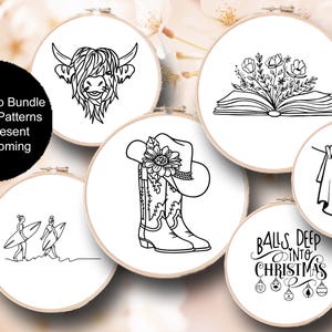 All Access Lifetime BUNDLE LOT of Over 300 Present, future and Discontinued Embroidery Hoop Patterns - PDF Digital Download