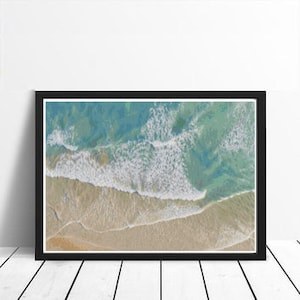 Beach Ocean Sea Wave Landscape Counted Cross Stitch Pattern - PDF Digital Download