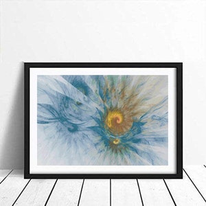 Ocean Beach Sunrise Sun Fractal Counted Cross Stitch Pattern - PDF Digital Download