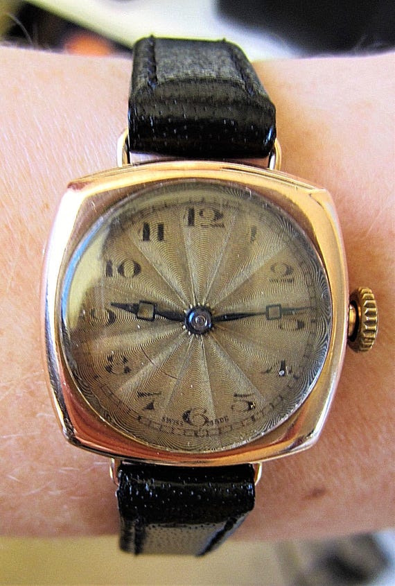 1920s Ladies Rolex 9ct Rose Gold Swiss 6 adjustments Etsy