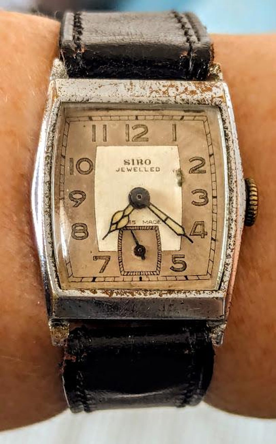 Gents 1940s Swiss SS Siro Oris Cal. 296 Seconds Sub Dial Watch - Etsy