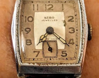 Gents 1940s Swiss SS Siro Oris Cal. 296 Seconds Sub Dial Watch - Etsy