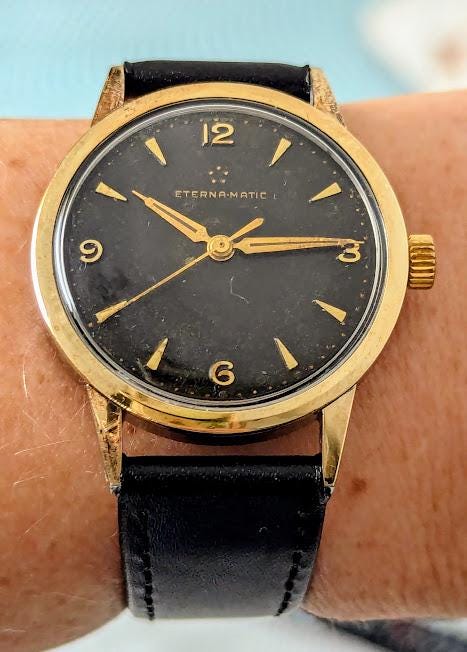 Eterna Golduhr 750 Damen Eterna Gold Watch