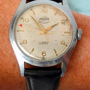 Gents Swiss SS 1960s Enicar Ultrasonic 17J Cal 1010 Watch Serviced