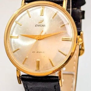 Gents 1960s Swiss GP Enicar Ultrasonic 25 Jewels AR 1010 Watch Serviced