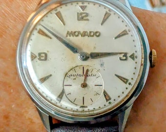 Gents 1950s Swiss Movado 17j Bumper Automatic cal. 115 Watch Serviced