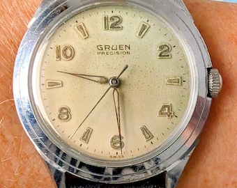 Zwitsers SS Gruen Precision 17J cal 422 R SS-horloge uit de jaren 60