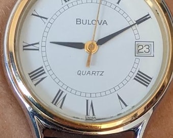 Untested Bulova Quartz T1 St. Steel Back Base Metal Bezel - Etsy display picture 1