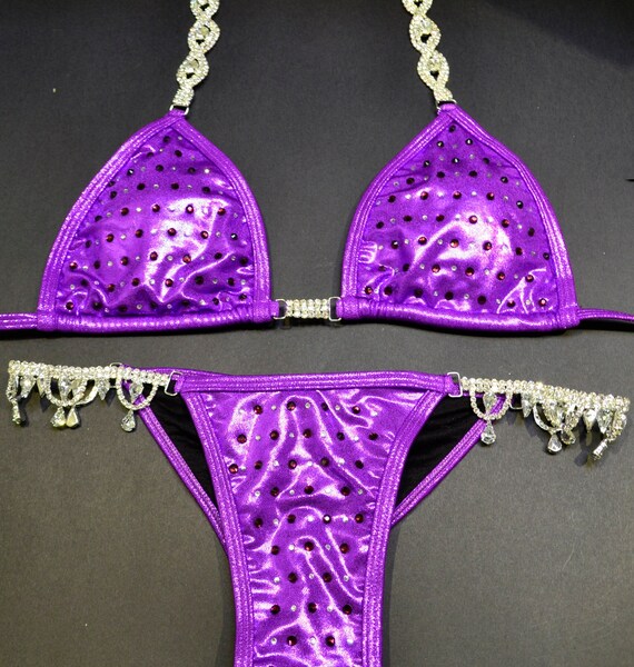 bright purple bikini