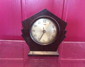 Vintage Bakelite clock Ferranti Art Deco 1930s