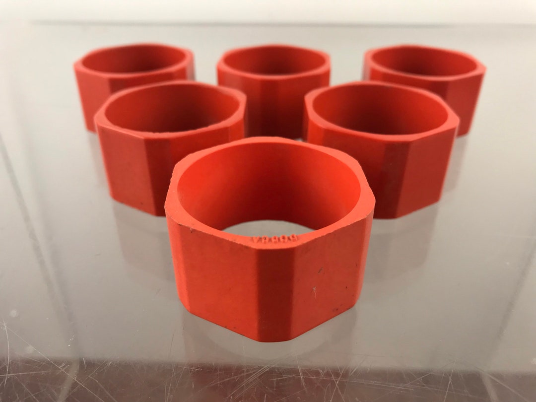 6 Plastic Napkin Rings 1950s Etsy