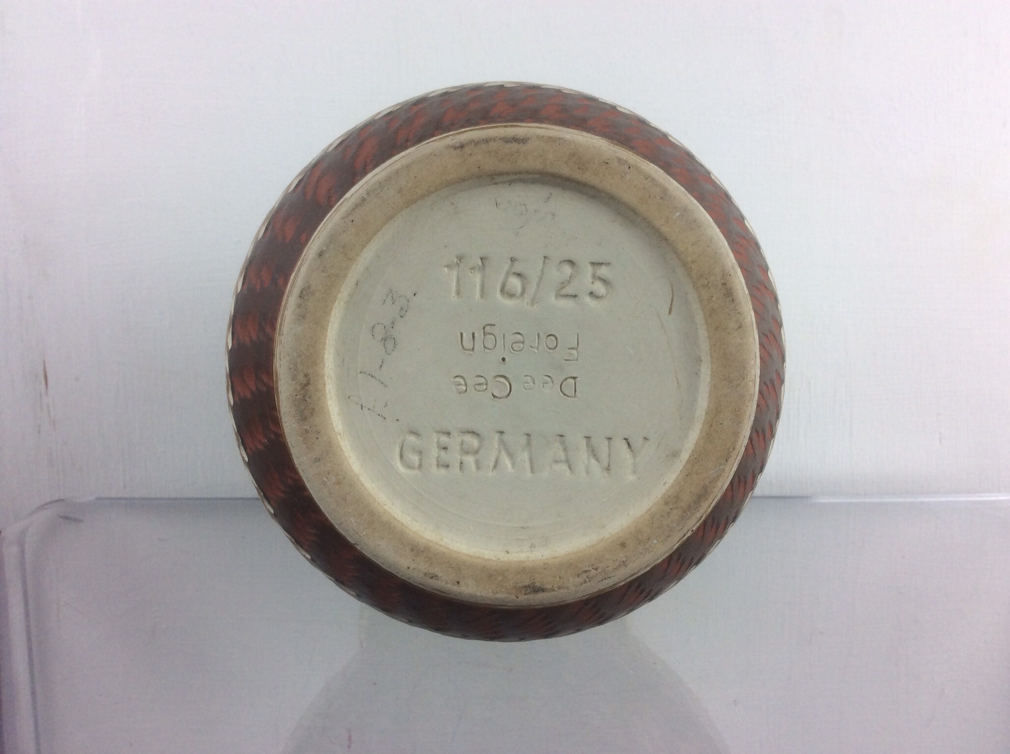 Dumler and Breiden Terra Large Fat Lava West German Pottery Vase