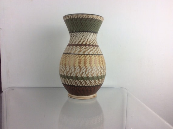 Dumler and Breiden Terra Large Fat Lava West German Pottery