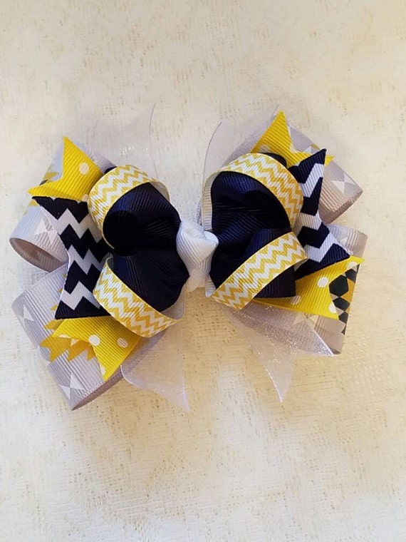 Aztec Print Stacked Boutique Hairbow | Etsy