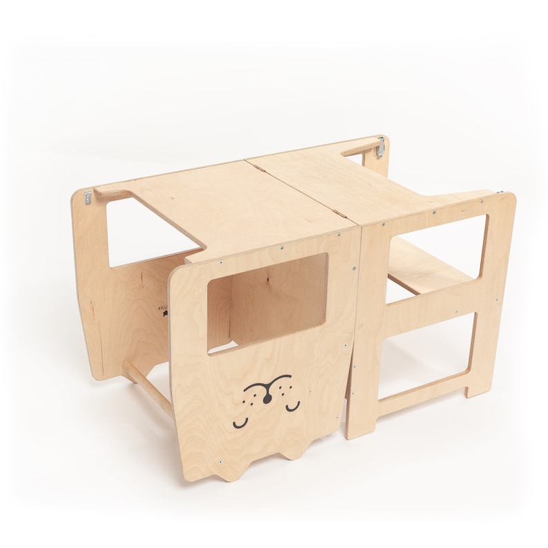 Tour d'observation pour tout-petit / CHAT naturel / tour de cuisine / tabouret dapprentissage Montessori / table pour enfant image 6