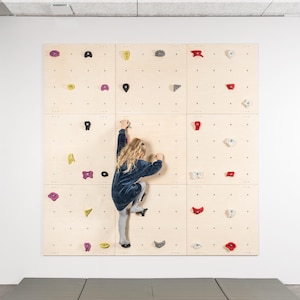 climbingwall, kids climbing panel, Indoor rock climbing wall panel kit, kids climbing wall, toddler wall climb