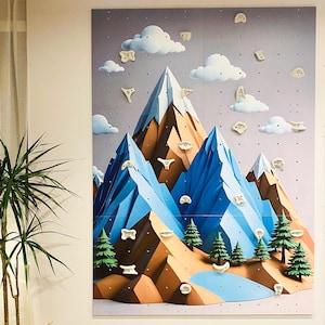 climbingwall, kids climbing panel, Indoor rock climbing wall panel kit, kids climbing wall, toddler wall climb