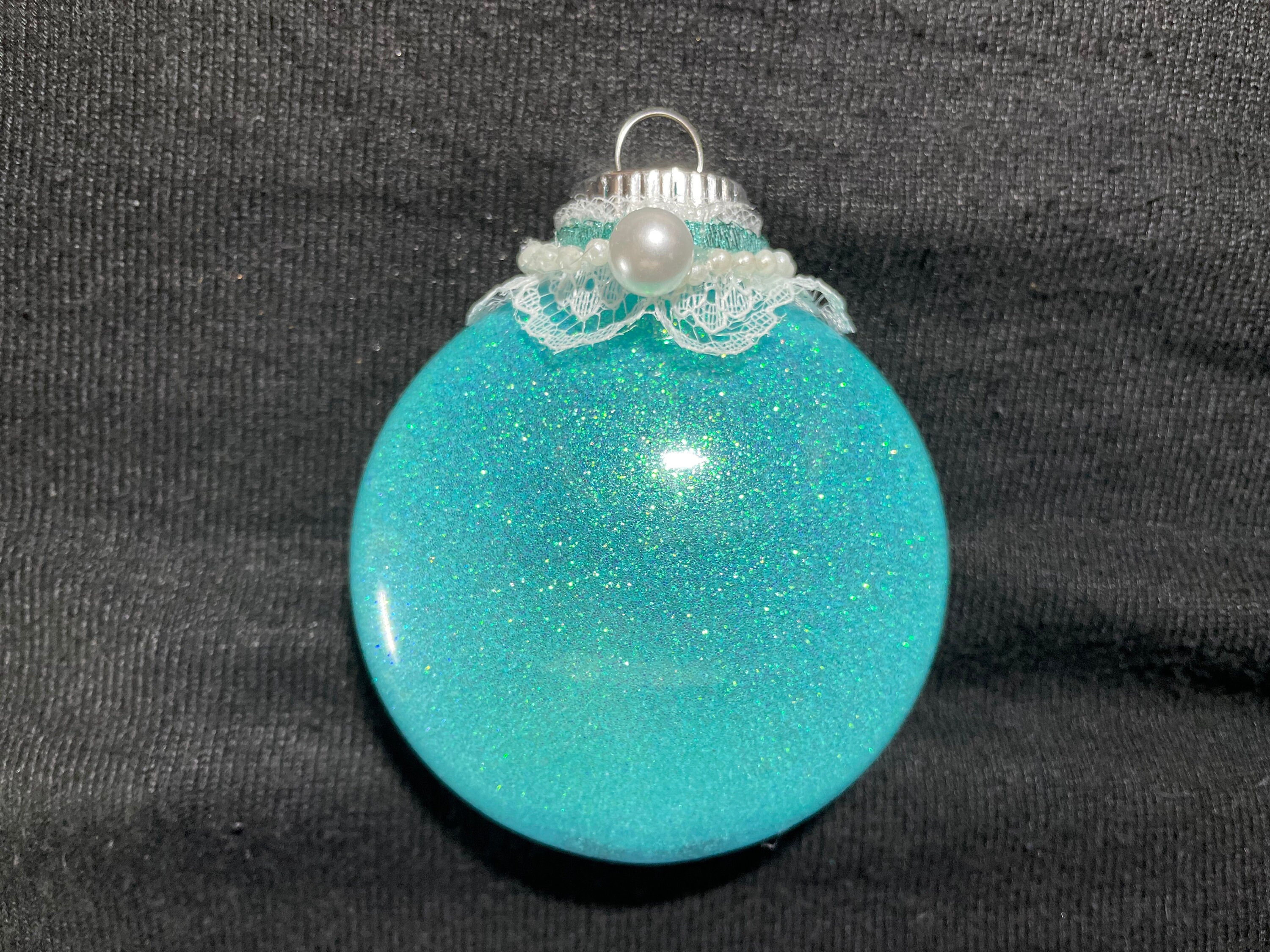 Victorianstyle Ornament Glitter Ornament Sparkly Ornament Etsy