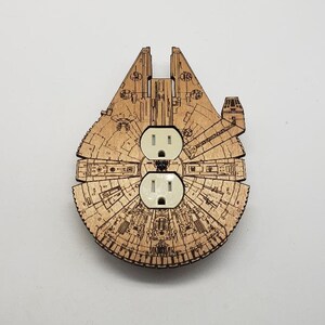 Star Wars Millennium Falcon - wooden outlet cover