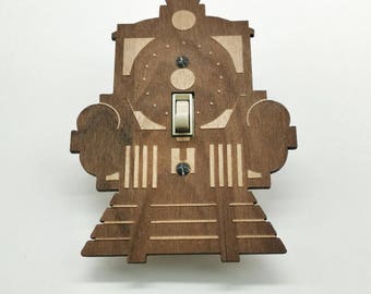 wooden choo choo train