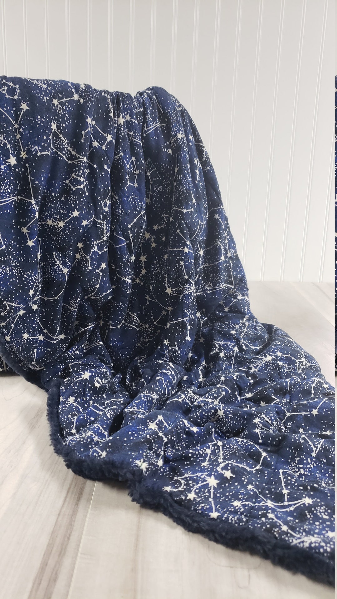 Adult Weighted Blanket Anxiety Relief Constellation Blanket Etsy