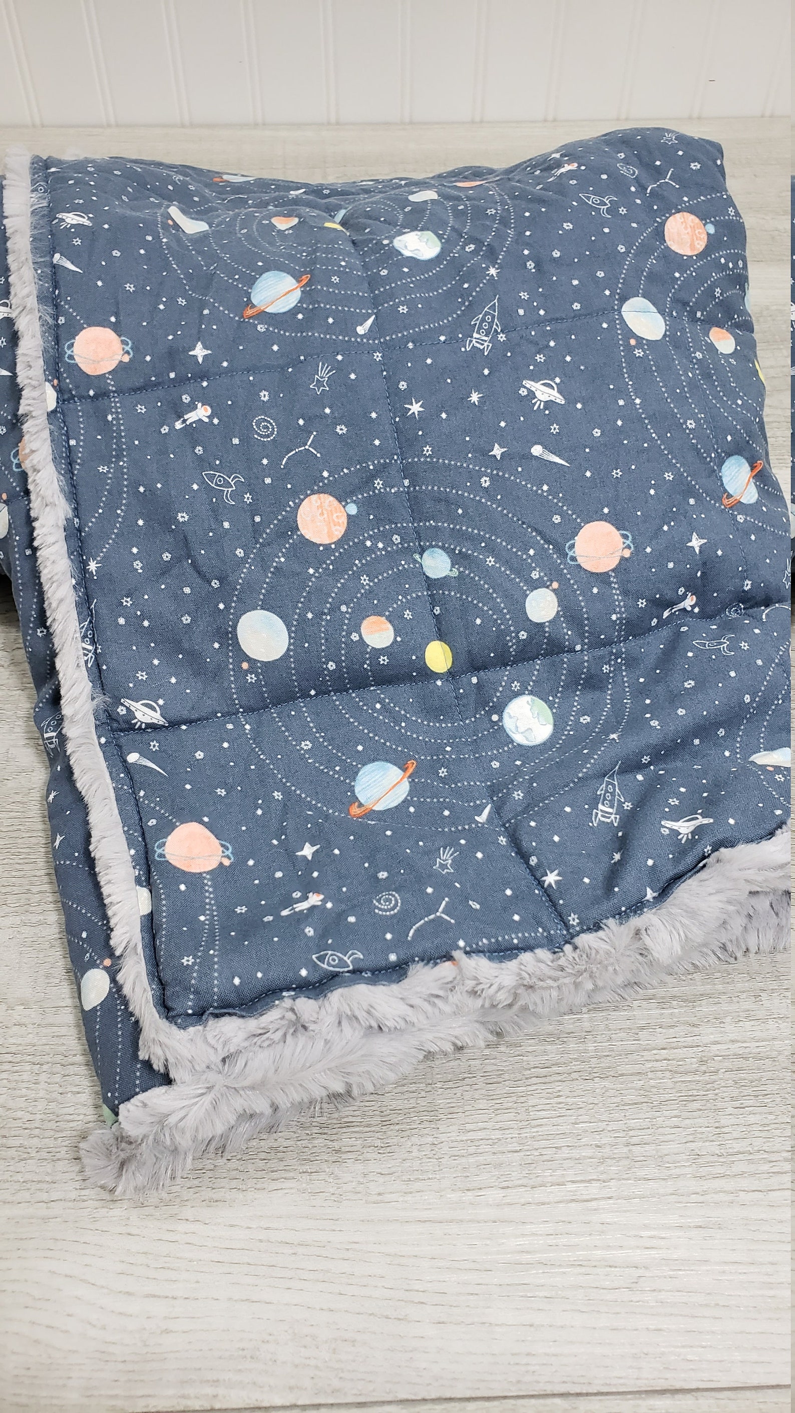 Weighted Blanket Child Space Blanket Solar System Outer Etsy