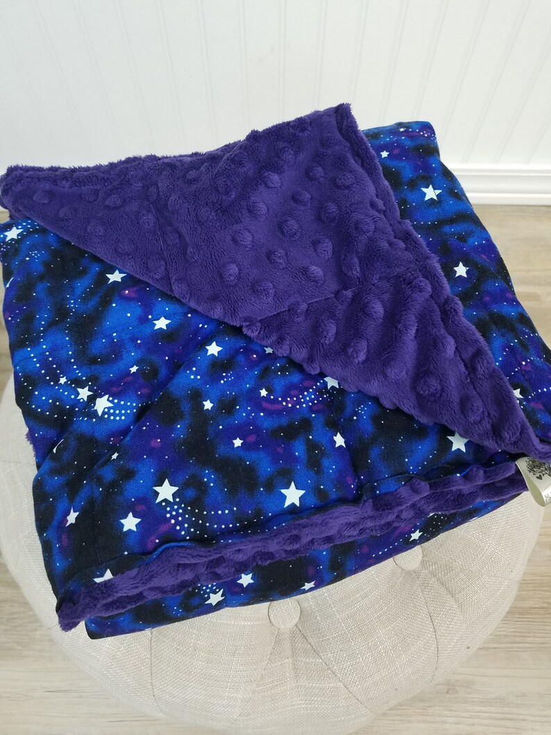 Weighted Blanket Child Glass Filled Glow in the dark night Etsy