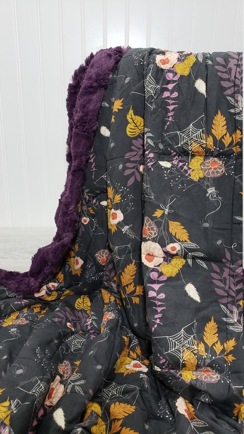 Weighted Blanket Teen Preteen Minky Blanket Gothic Blanket Etsy Australia