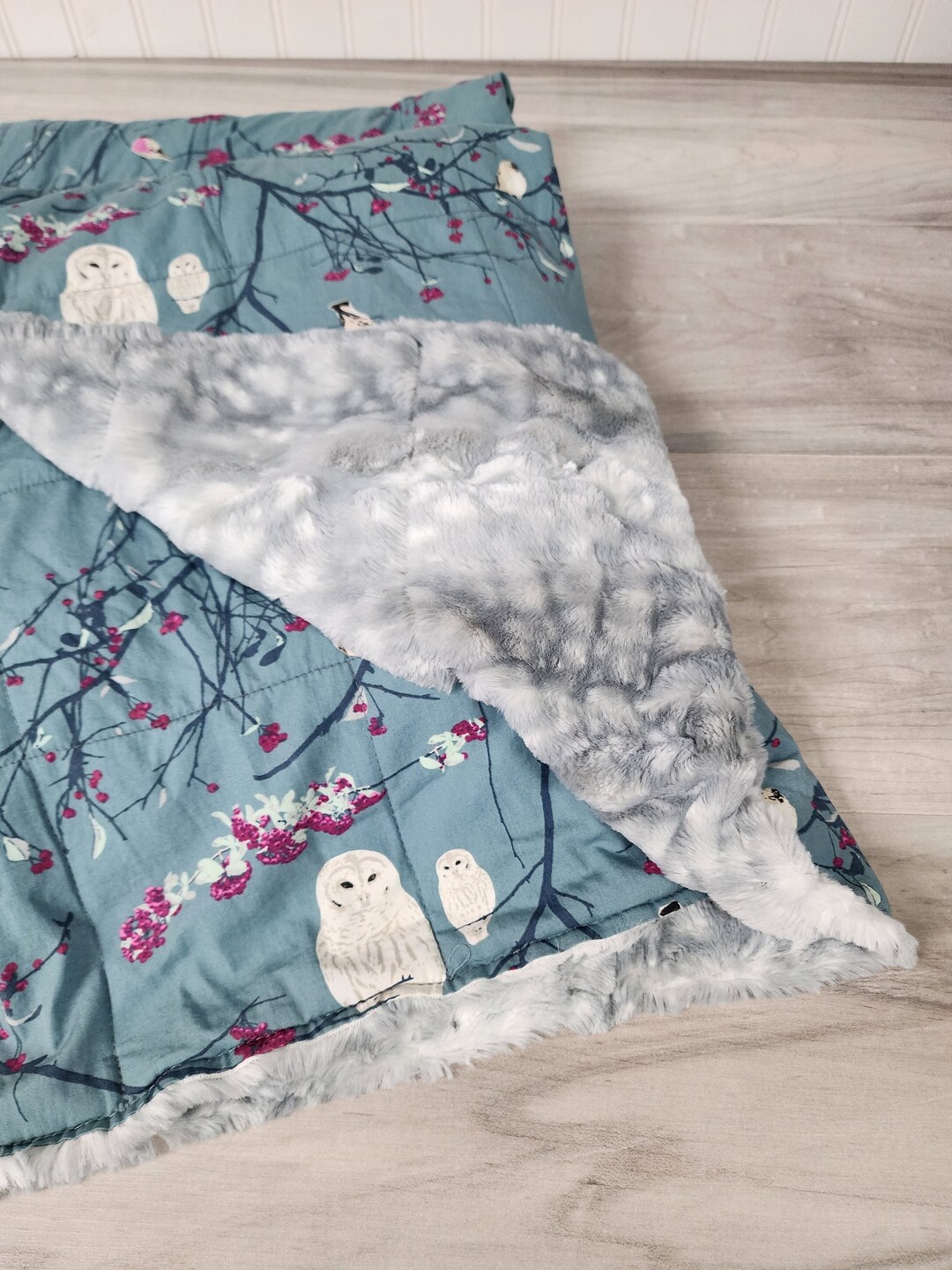 Weighted Blanket Anxiety Relief Minky Blanket Weighted Lap Etsy