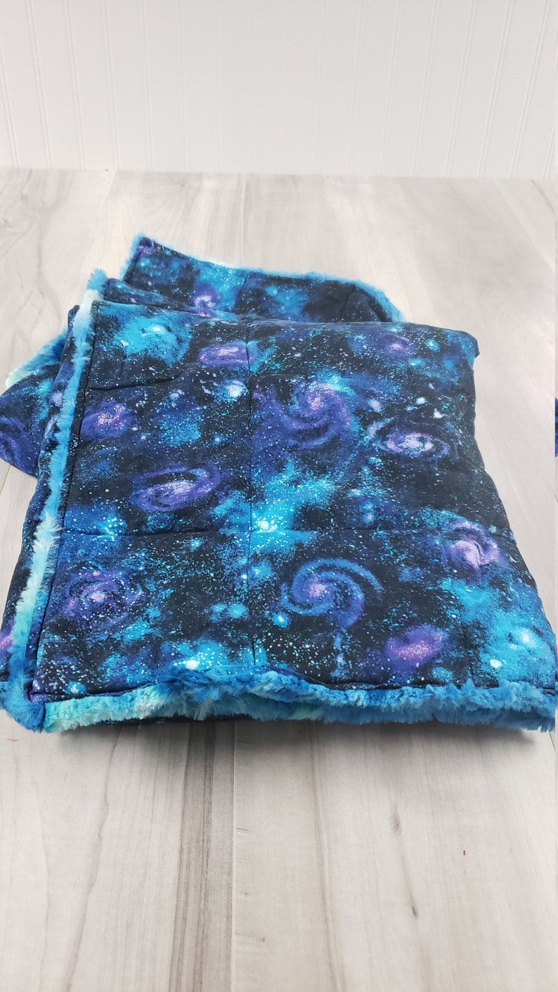 Weighted Blanket Adult Care Package Space Blanket Galaxy Etsy